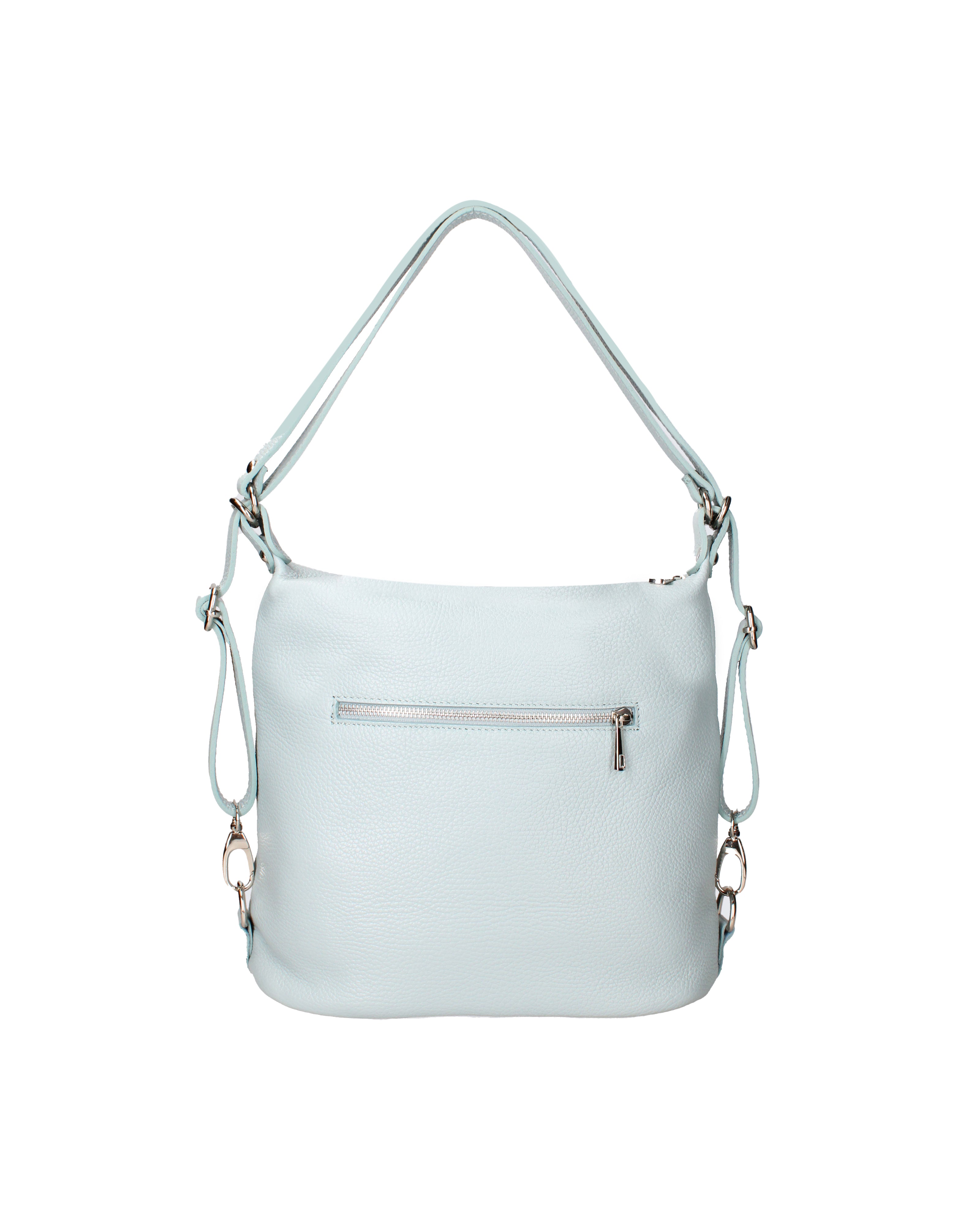 Bianca Borsa a spalla da donna Vera pelle 07136-D92 CELESTE Viola Castellani