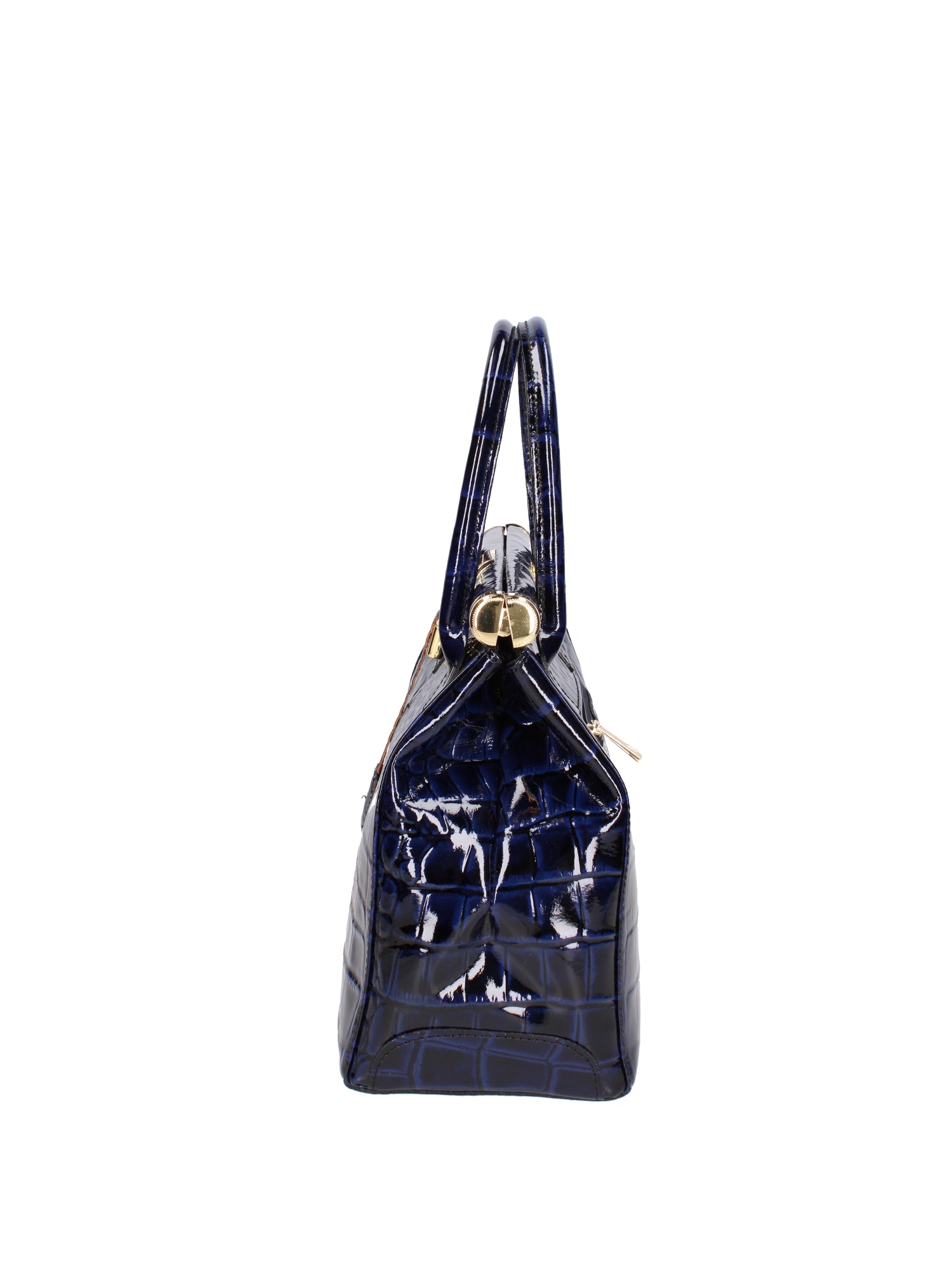 Delfina Borsa a mano da donna Vera pelle 7742-C26 BLU SCURO Gave Lux