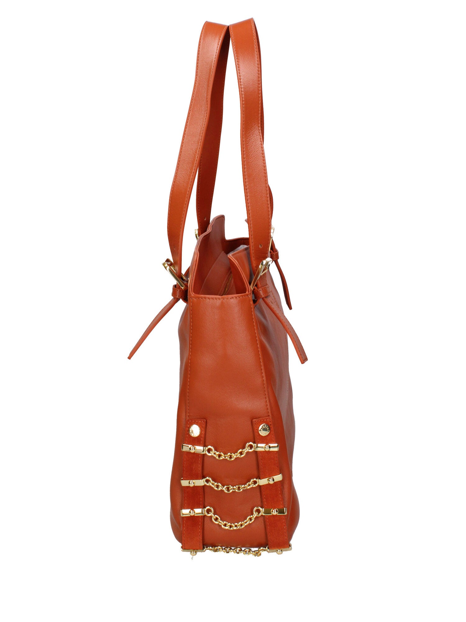 Cesena Borsa a spalla da donna 100% pelle B17221-MARRONE Braccialini