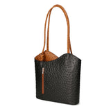 Chanel 3005-20 NERO 06 CUOIO Zaino da donna in vera pelle Gave Lux