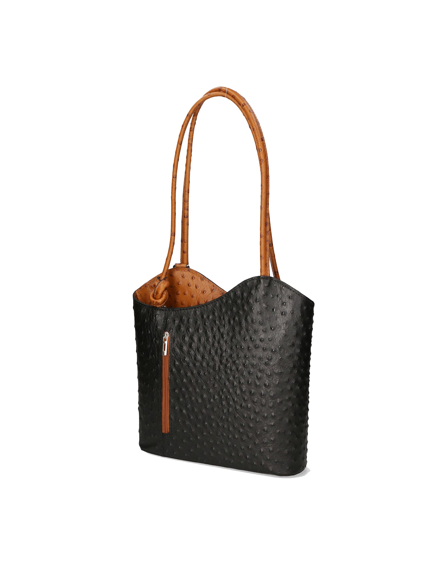 Chanel 3005-20 NERO 06 CUOIO Zaino da donna in vera pelle Gave Lux