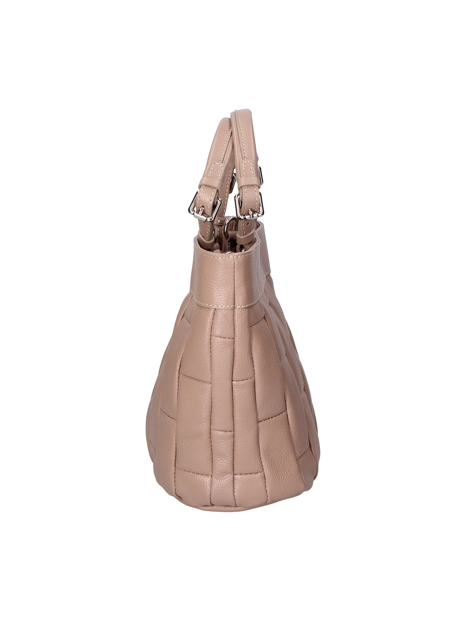 Olimpia Borsa a mano da donna 100% pelle SILVIA 34-TAUPE Gave Lux