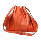 Nunzia Borsa a spalla da donna Vera pelle 576042-ARANCIO ORANGE Gave Lux