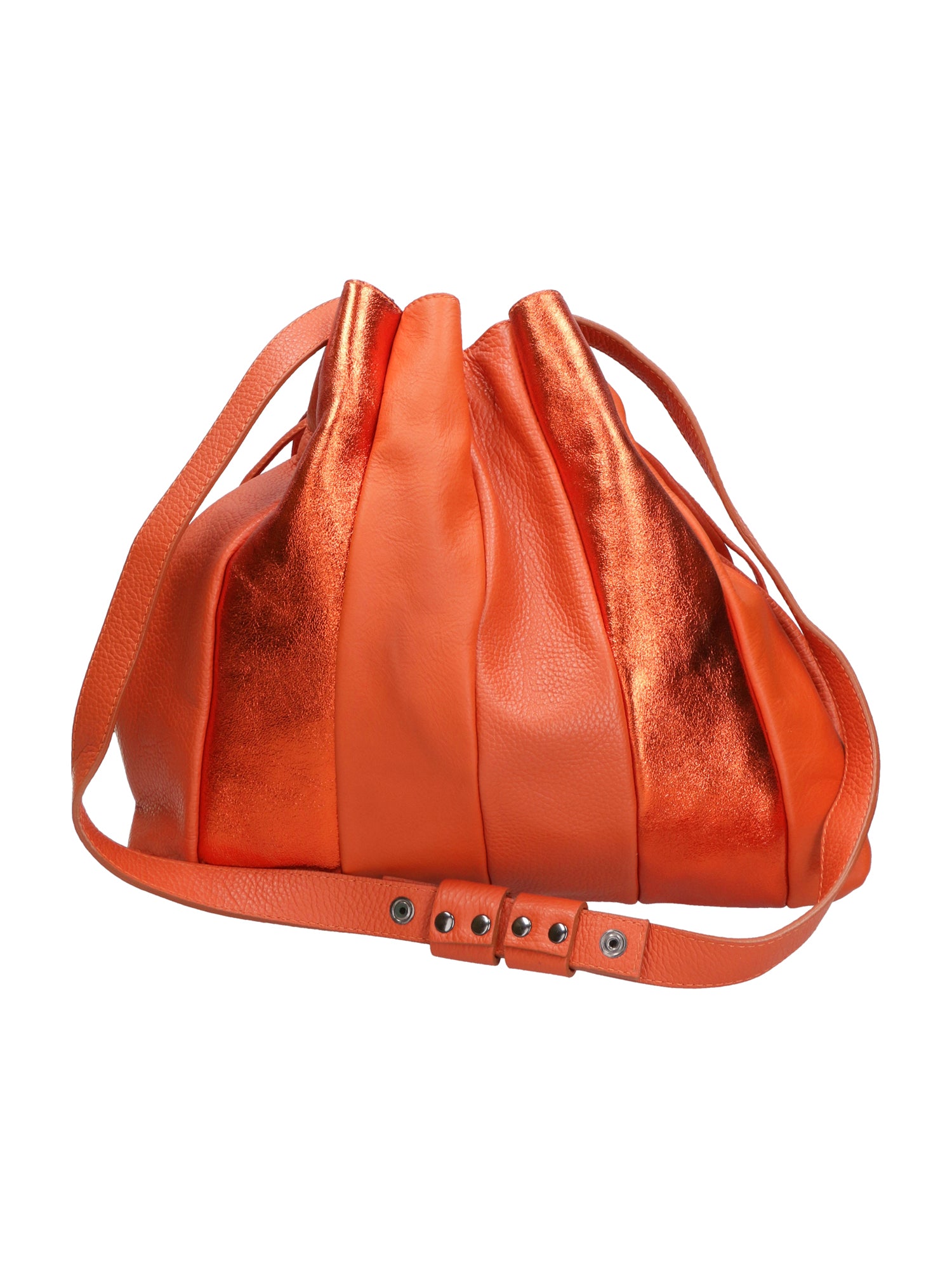 Nunzia Borsa a spalla da donna Vera pelle 576042-ARANCIO ORANGE Gave Lux