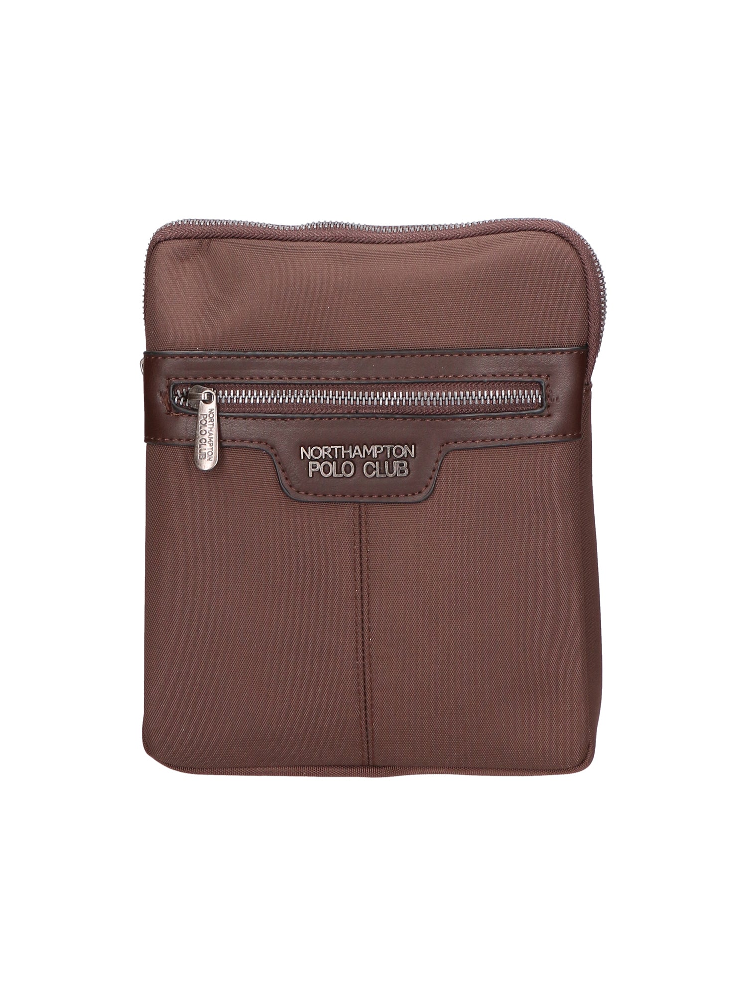 Borsa a tracolla uomo in pelle PU Casual PCL3154-BROWN Northampton Polo Club