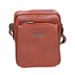Borsa a tracolla uomo 100% pelle PU PCL3076-BROWN Northampton Polo Club