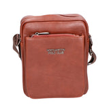 Borsa a tracolla uomo 100% pelle PU PCL3076-BROWN Northampton Polo Club