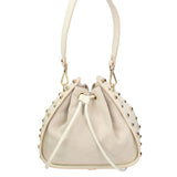 Ravello Borsa a spalla da donna Vera pelle 8977-BEIGE Gave Lux