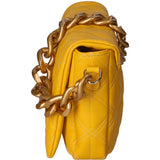 Aurélia Borsa a spalla da donna Vera pelle 04542-S04 GIALLO Gave Lux
