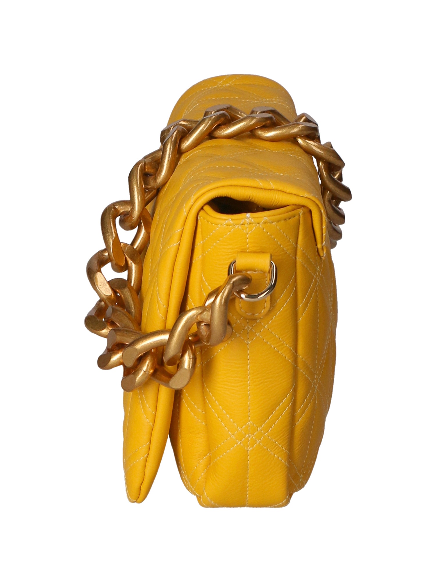 Aurélia Borsa a spalla da donna Vera pelle 04542-S04 GIALLO Gave Lux