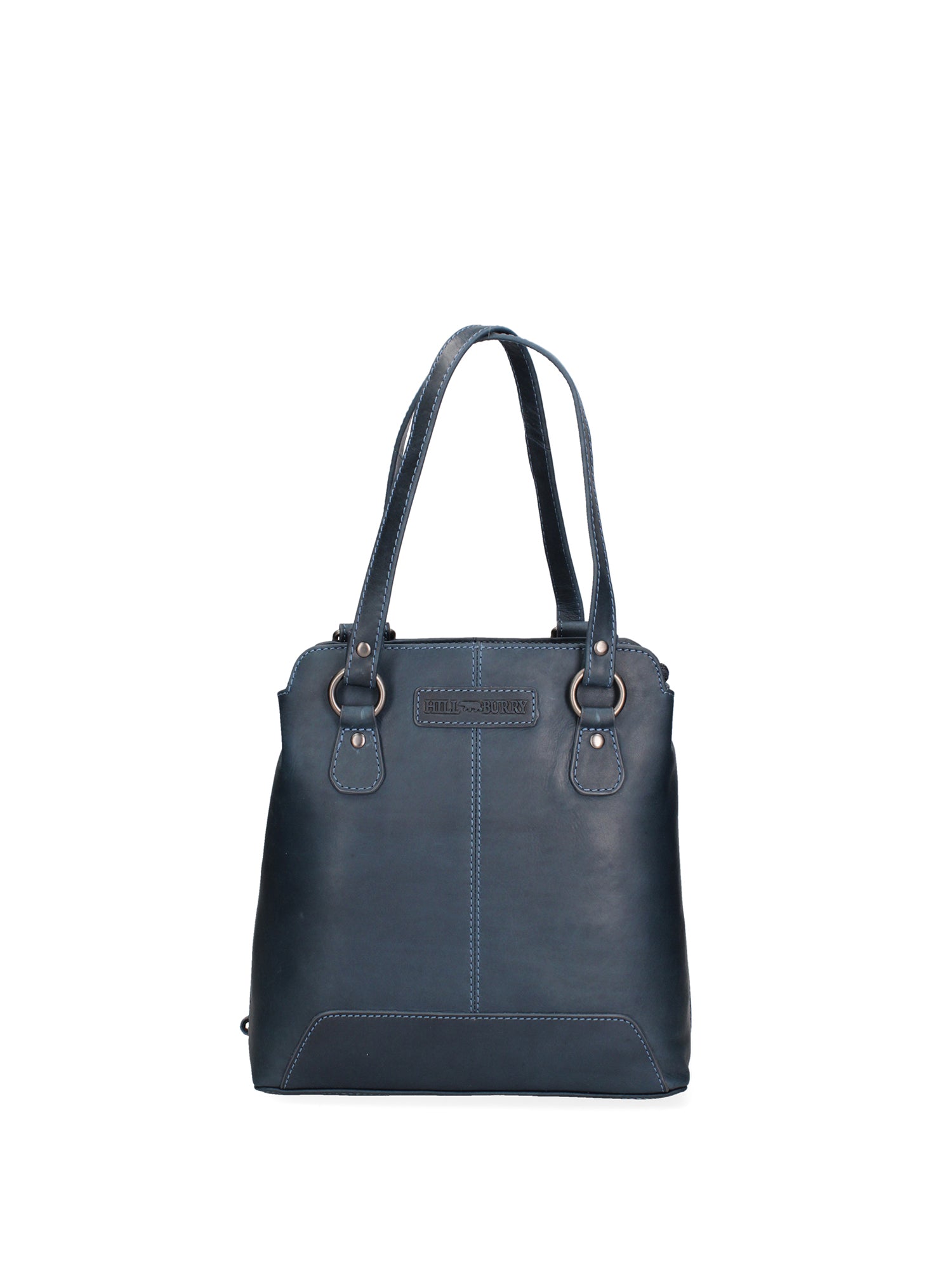 Borsa a spalla uomo in vera pelle Convertibile HILB-4065-BLU Hill Burry