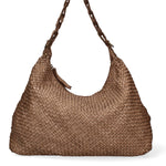 Asteria Borsa a spalla da donna Vera pelle 7799-TAUPE Gave Lux