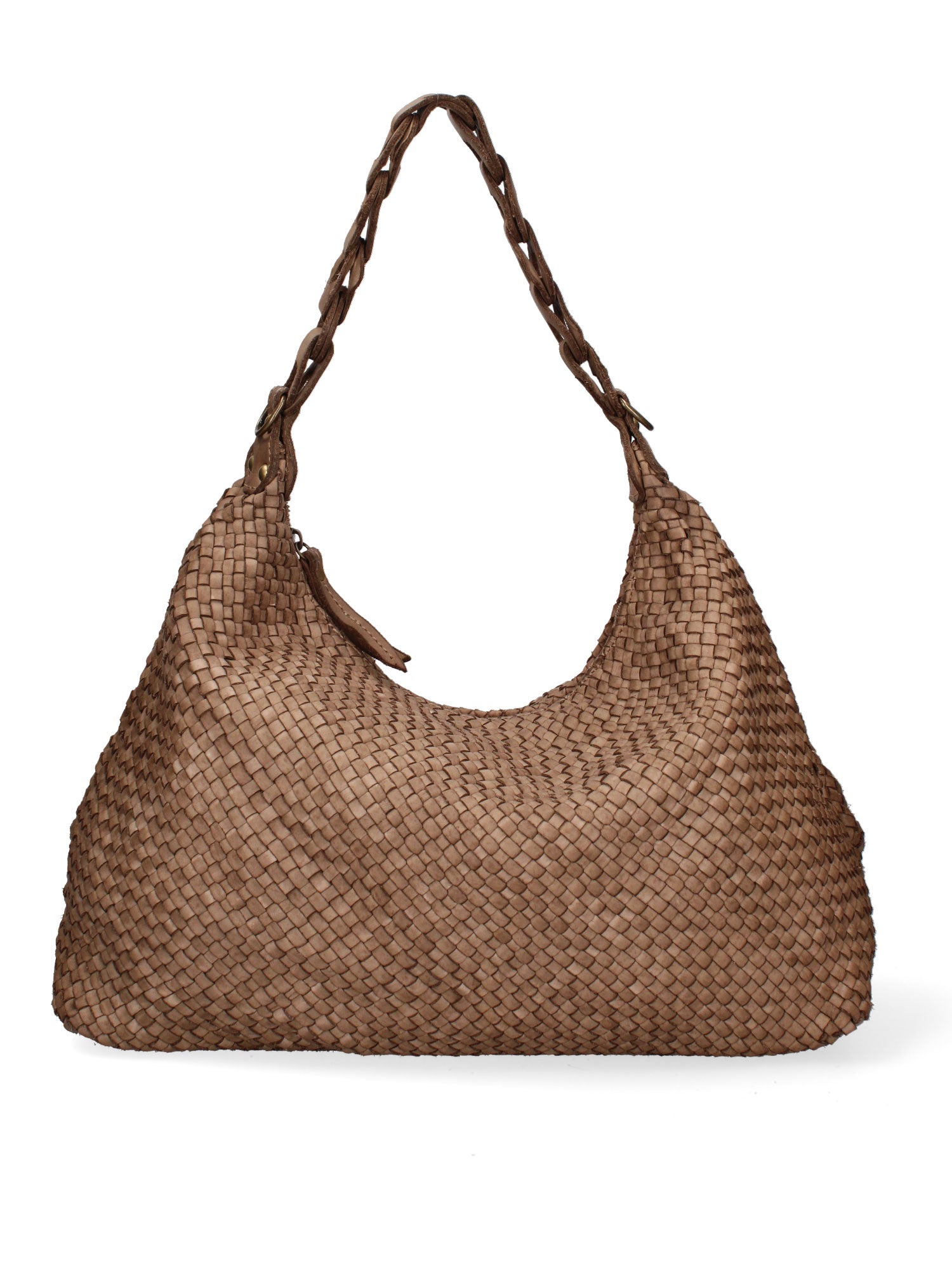 Asteria Borsa a spalla da donna Vera pelle 7799-TAUPE Gave Lux