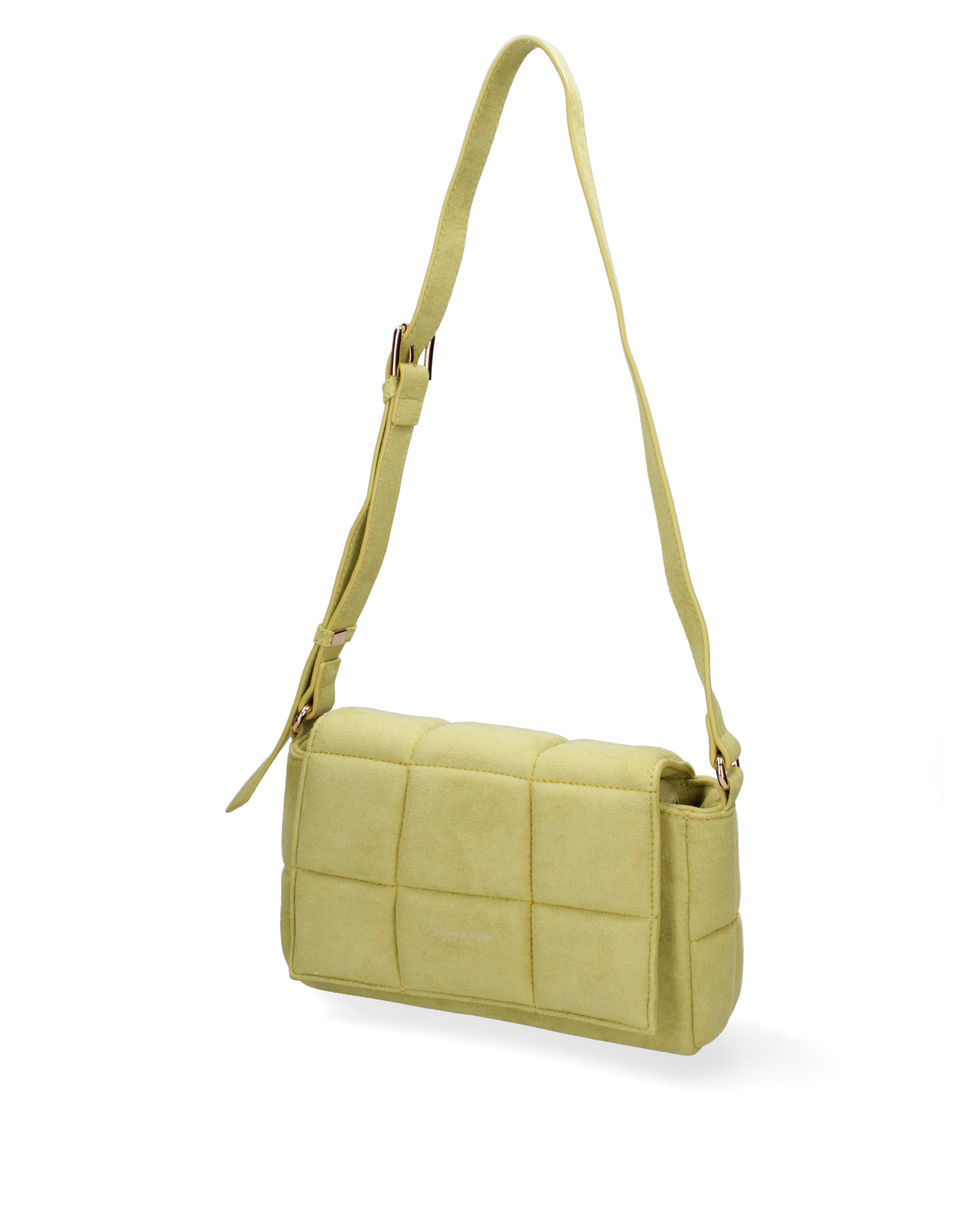 Borsa a spalla da donna Ecopelle DC3323-1-APPLE GREEN Diana&co