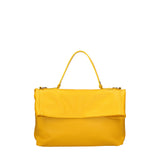Borsa a spalla da donna Vera pelle 07159-D04 GIALLO Viola Castellani
