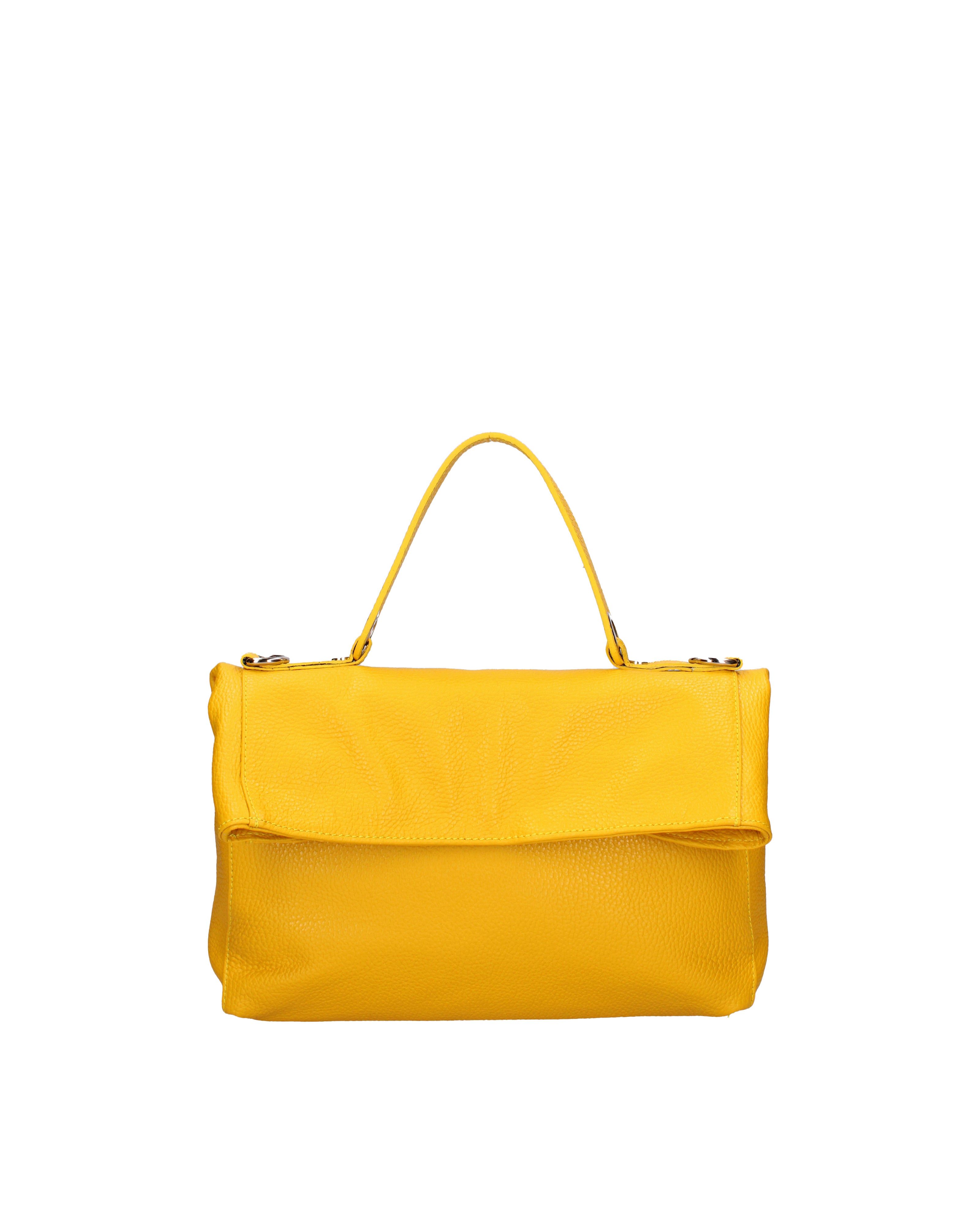 Borsa a spalla da donna Vera pelle 07159-D04 GIALLO Viola Castellani