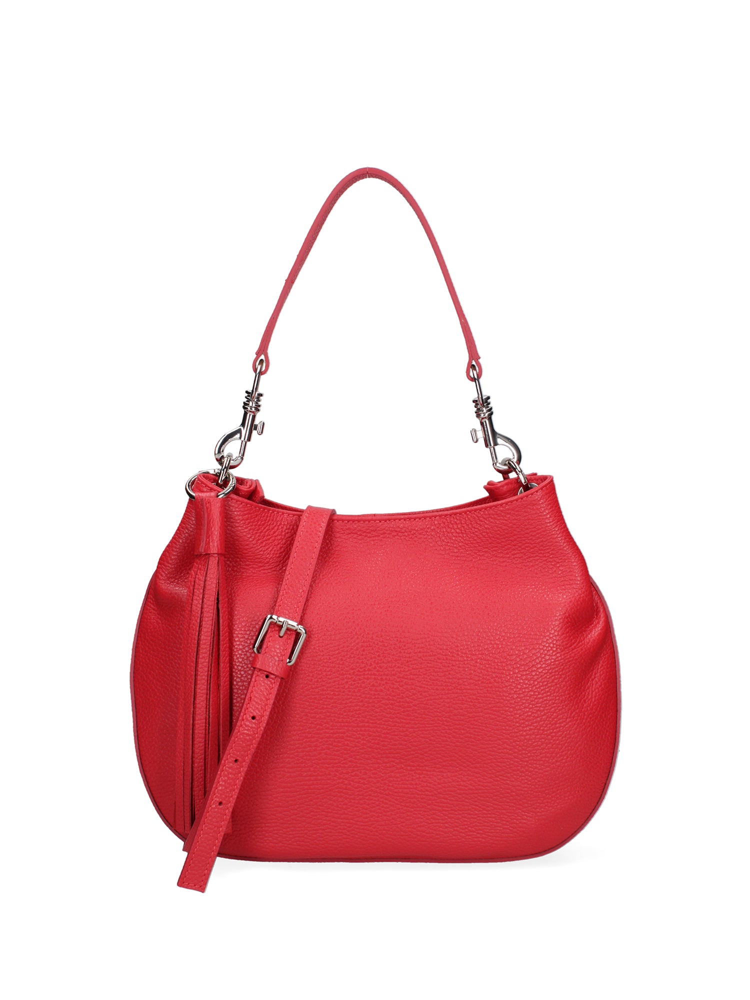 Borsa a spalla da donna Vera pelle 07316-D58 ROSSO FUOCO Roberta Rossi