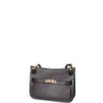 Katie Borsa a tracolla da donna 100% vera pelle 07145-D28 NERO Viola Castellani