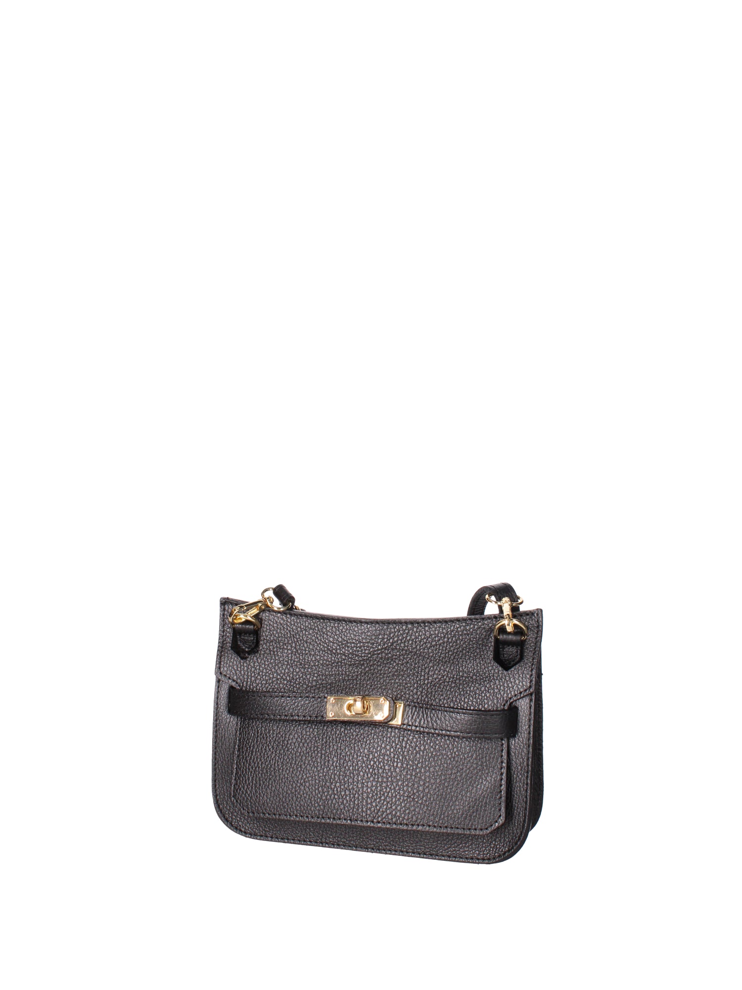 Katie Borsa a tracolla da donna 100% vera pelle 07145-D28 NERO Viola Castellani