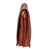 Fiamma Borsa a tracolla da donna Vera pelle 9109-MARRONE BROWN Gave Lux