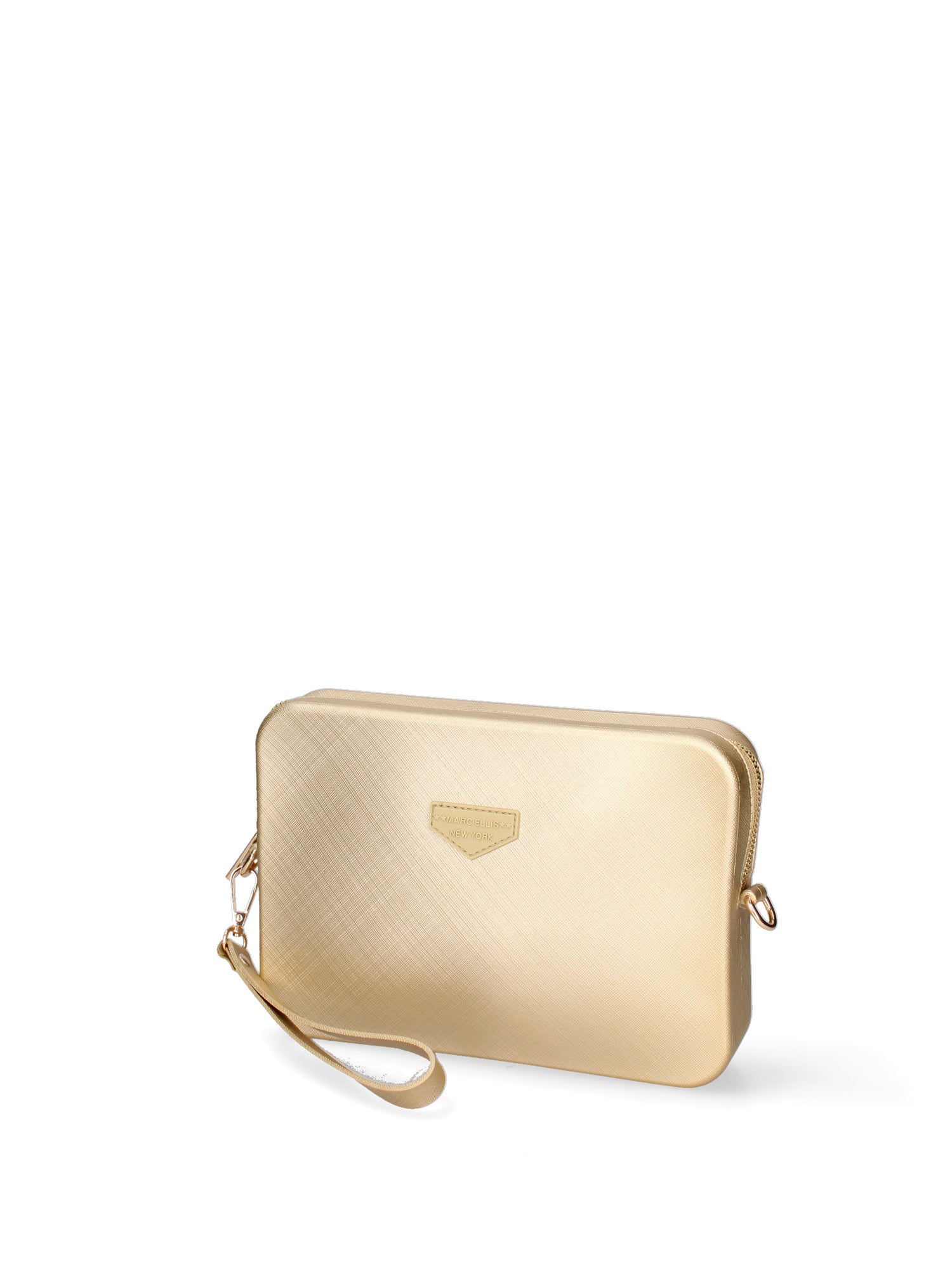 Borsa a tracolla da donna 100% Pvc FLAT-FLOWE-GOLD - LIGHT GOLD Marc Ellis