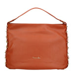 Erisia Chic Borsa a spalla da donna Vera pelle B17223-MARRONE Braccialini