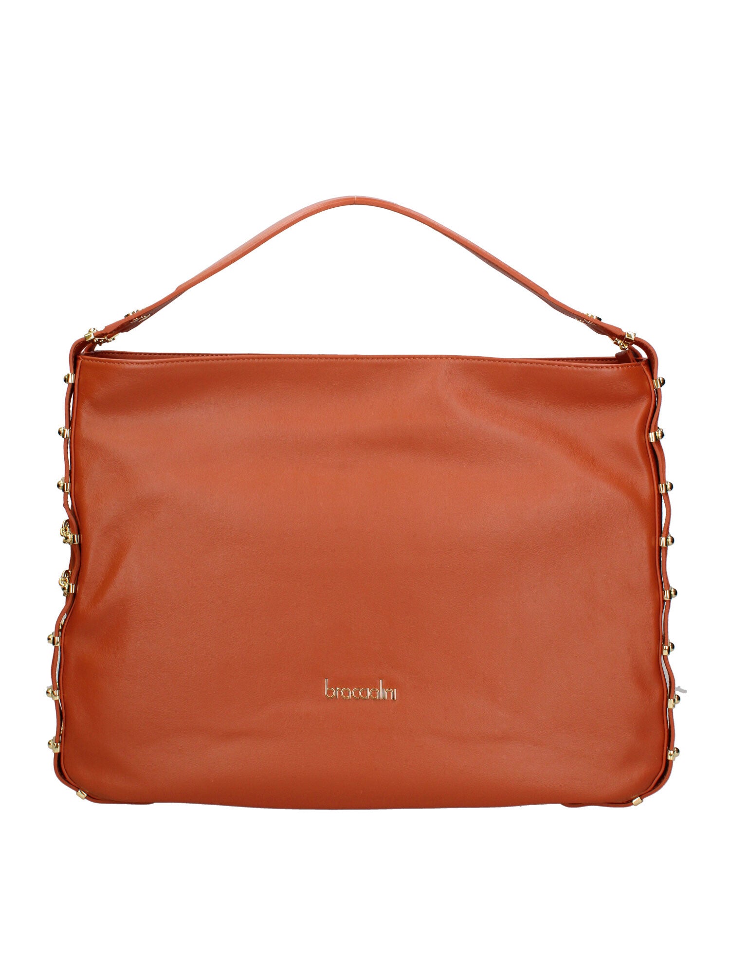 Erisia Chic Borsa a spalla da donna Vera pelle B17223-MARRONE Braccialini