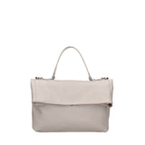 Borsa a spalla da donna Vera pelle 07159-D86 GRIGIO PERLA Viola Castellani