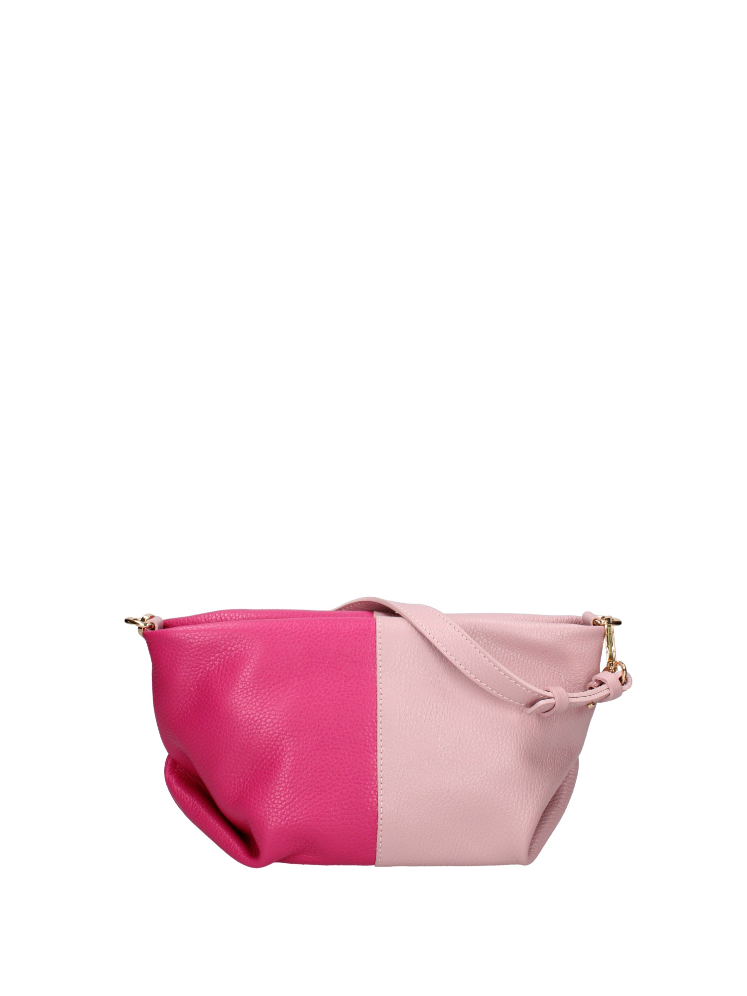 Borsa a spalla da donna Vera pelle 07165-D56 PINK+D02 FUXIA Roberta Rossi