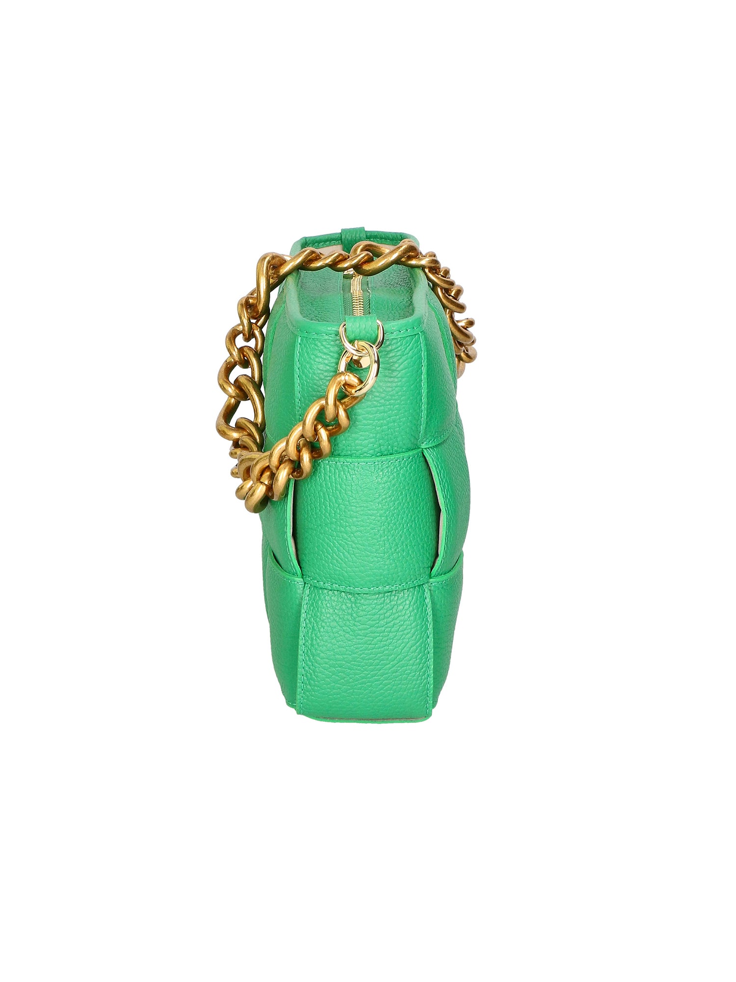 Agostina Borsa a mano da donna Vera pelle 04691-D47 VERDE MELA GREEN APPLE Gave Lux