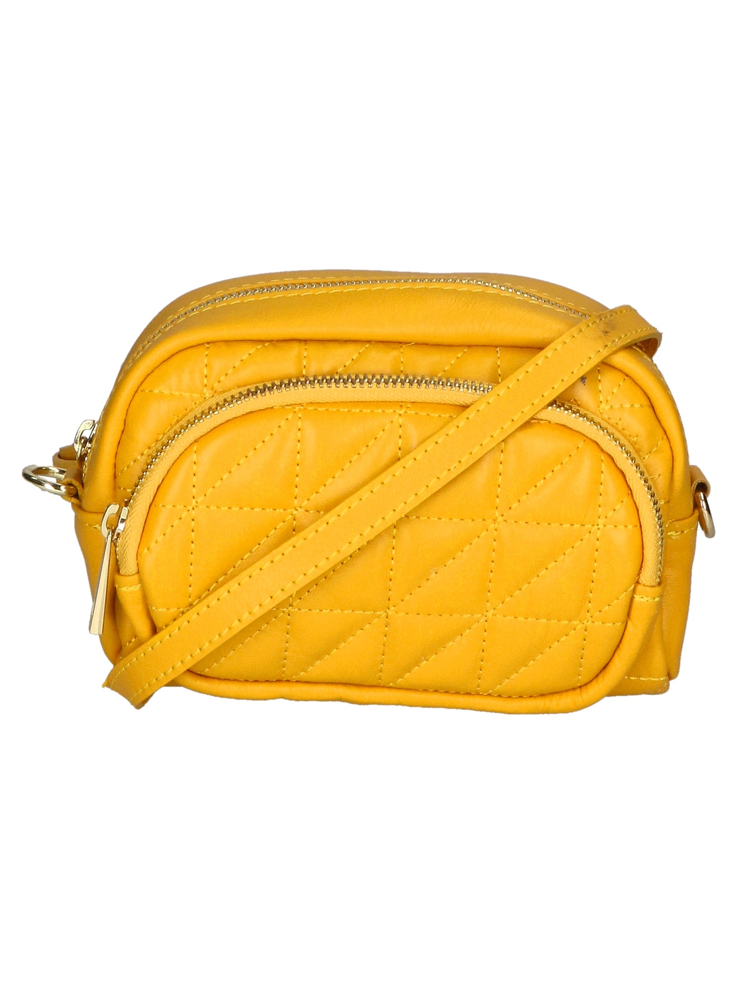 Ancilla 05305-S04 GIALLO Pochette da donna in vera pelle Gave Lux