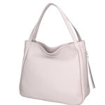 Borsa a spalla da donna Misto pelle e tessuto 07155-D86 GRIGIO PERLA Roberta Rossi