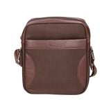 Borsa a tracolla uomo Pelle vegana e nylon PCL3062-COFFEE Northampton Polo Club