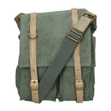 Milena Borsa a tracolla unisex Canvas e vera pelle ZG3009-VERDE GREEN Gave Lux