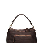 Novella Borsa a spalla da donna Vera pelle 7800-T.MORO Gave Lux