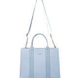 Borsa a mano da donna 100% pelle vegana PU 715-3PT-LIGHTBLUE Diana&co