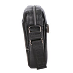 Borsa a tracolla uomo 100% pelle PU PCL3084-BLACK Northampton Polo Club