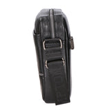 Borsa a tracolla uomo 100% pelle PU PCL3084-BLACK Northampton Polo Club