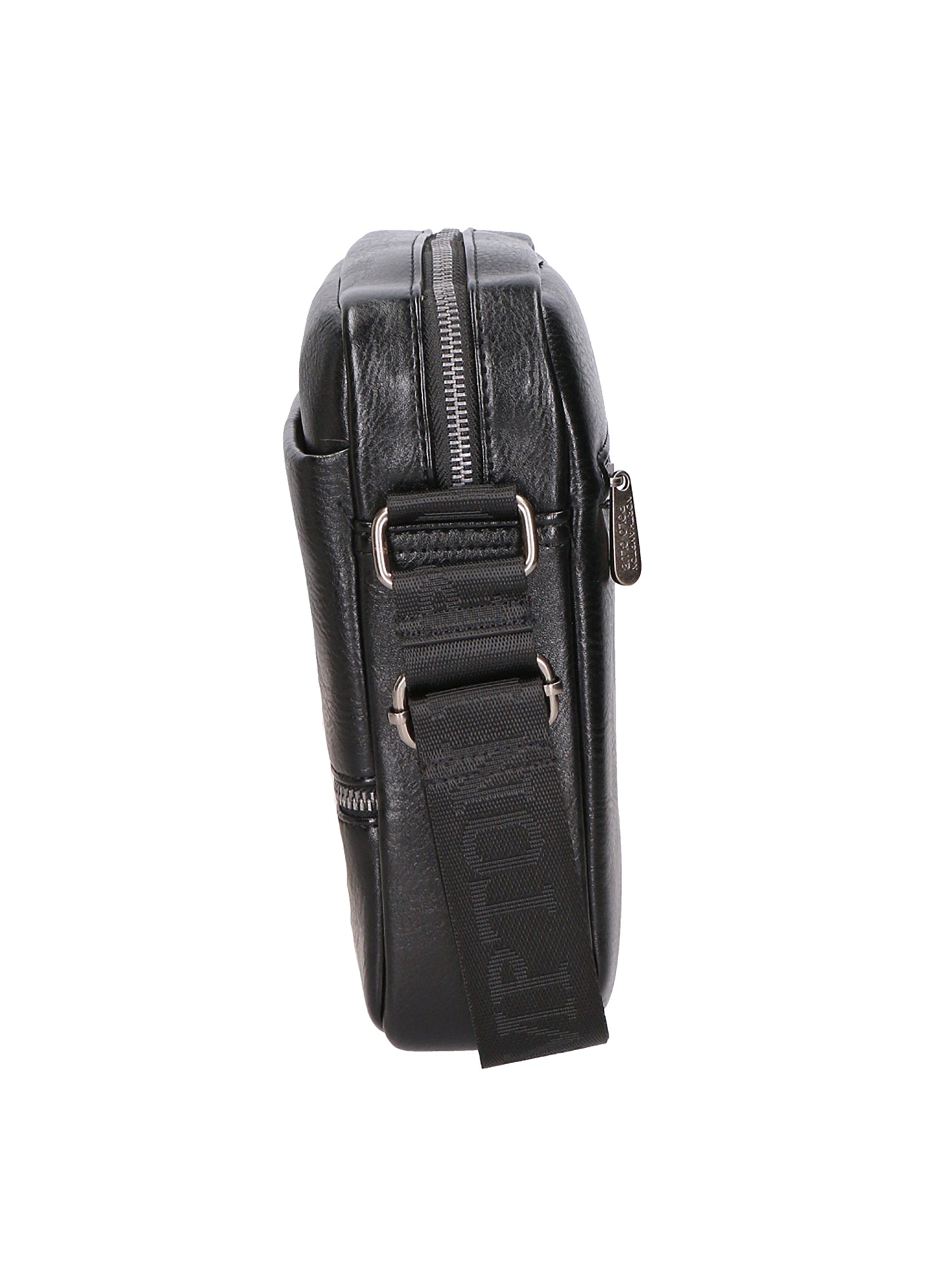 Borsa a tracolla uomo 100% pelle PU PCL3084-BLACK Northampton Polo Club