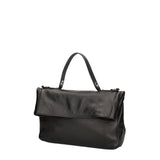 Borsa a spalla da donna Vera pelle 07159-D28 NERO Viola Castellani