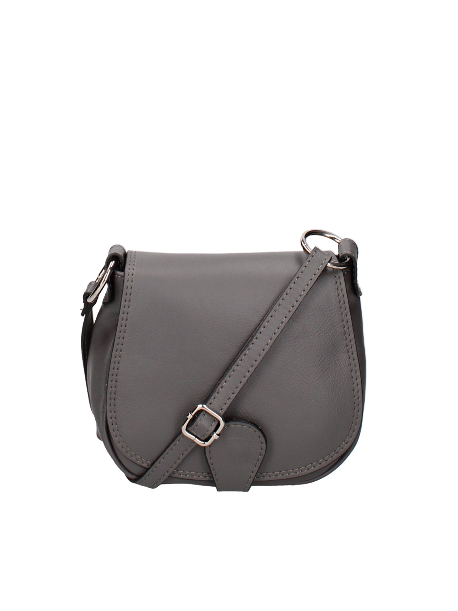 Bianca Borsa a tracolla da donna Vera pelle 10016 1020-S27 CENERE Gave Lux