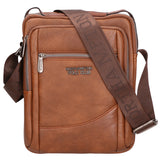 Borsa a tracolla uomo in pelle PU Casual PCL3002-BROWN Northampton Polo Club