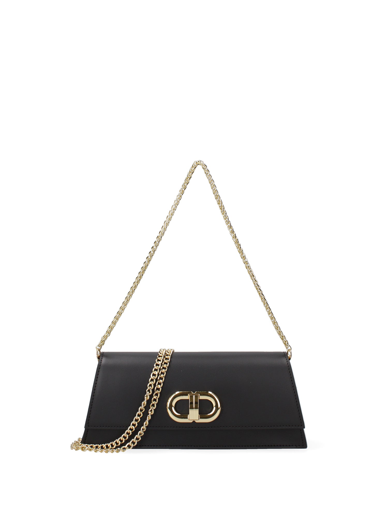Borsa a spalla da donna Vera pelle 07313-NERO Roberta Rossi