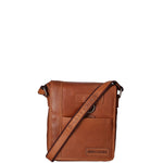 Borsa a tracolla uomo in vera pelle Casual HILB-3057-CUOIO Hill Burry