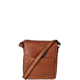 Borsa a tracolla uomo in vera pelle Casual HILB-3057-CUOIO Hill Burry