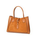 Jordana Borsa a mano da donna Vera pelle e suede 07150-L125 CAMEL Viola Castellani