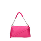 Borsa a spalla da donna Vera pelle 07141-D02 FUXIA Viola Castellani
