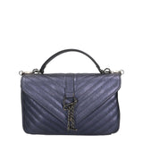 Volterra Borsa a tracolla da donna Vera Pelle 1626-BLU Gave Lux