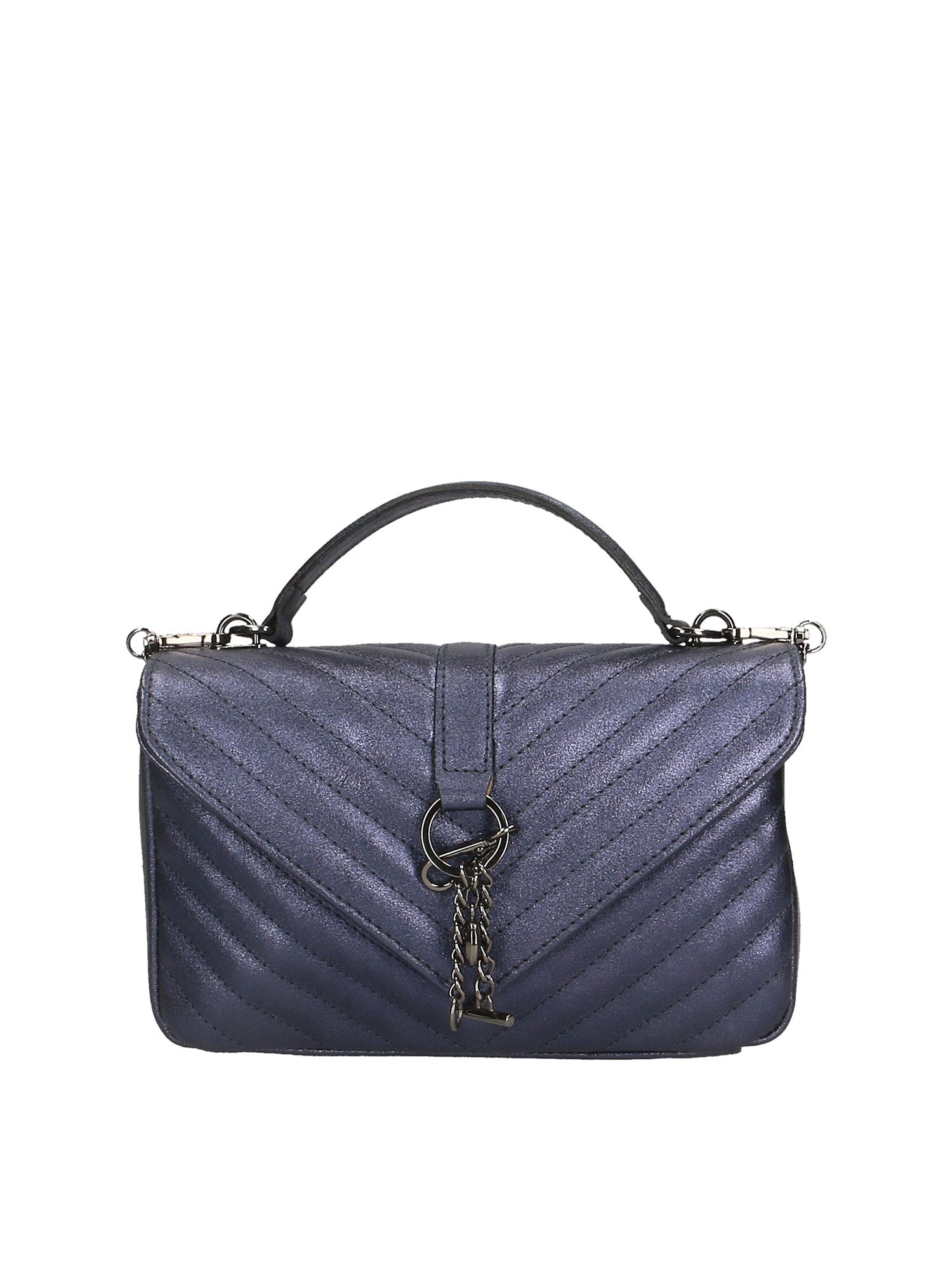 Volterra Borsa a tracolla da donna Vera Pelle 1626-BLU Gave Lux