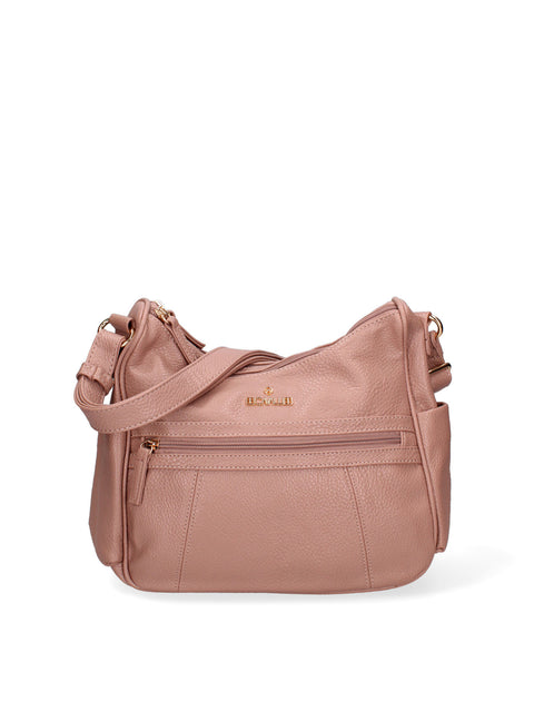 Borsa a tracolla da donna Ecopelle BC1383-PINK
